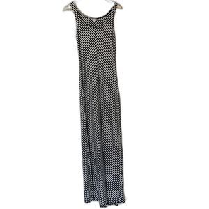 lovefire Classy Navy White Jersey Sleeveless Maxi Dress Size Large h40